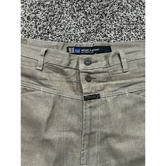 Vintage 90s Marithe Francois Girbaud Mens 38x11.5 Baggy Denim Shorts Khaki - Picture 5 of 10